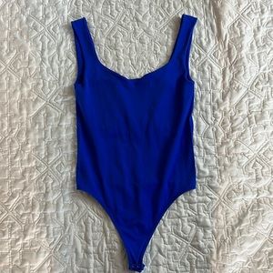 Free People Blue Bodysuit